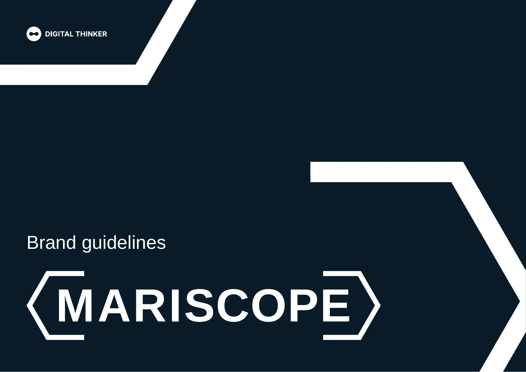 Copertina del brand manual Mariscope