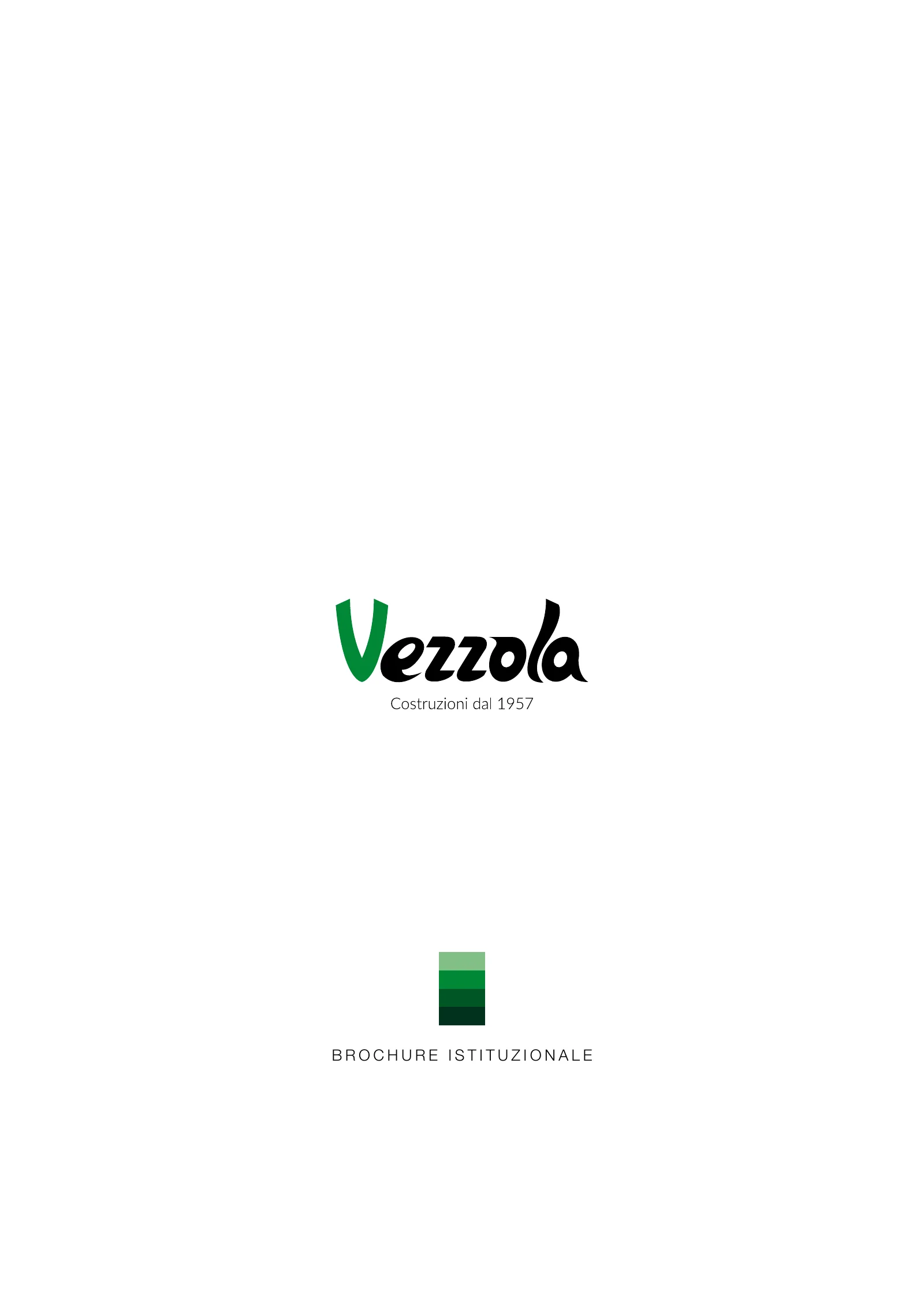 Copertina della brochure istituzionale Vezzola